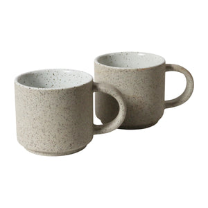 Granite Espresso Cup- White Set of 4