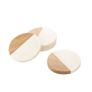 Coasters - Marble Timber Set of 4