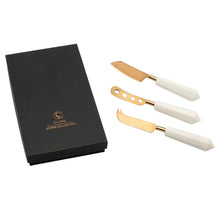 Load image into Gallery viewer, Cheese Knife Set - Copper / Marble