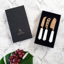 Load image into Gallery viewer, Cheese Knife Set - Copper / Marble