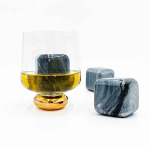 Whisky Stones Set With Tongs