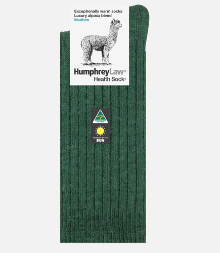 Socks - Alpaca Health Sock - Hunter Green