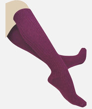 Load image into Gallery viewer, Socks - Alpaca Knee High - Berry