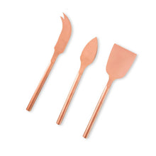 Load image into Gallery viewer, Cheese Knife Set - Copper 3 Piece