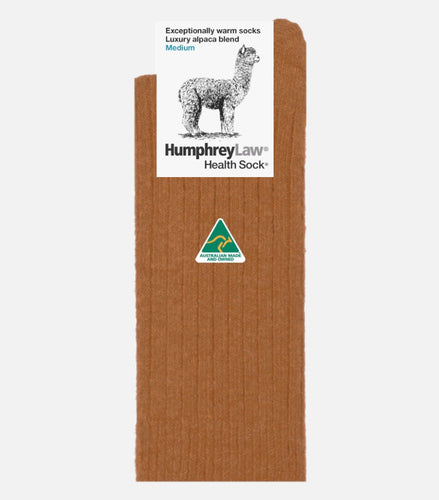 Socks - Alpaca Health Sock - Terracotta
