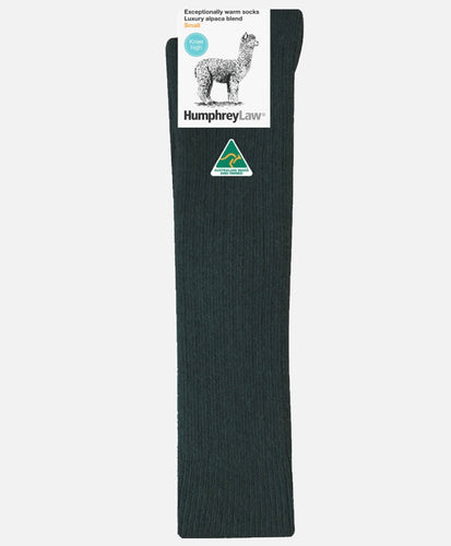 Socks - Alpaca Knee High - Charcoal