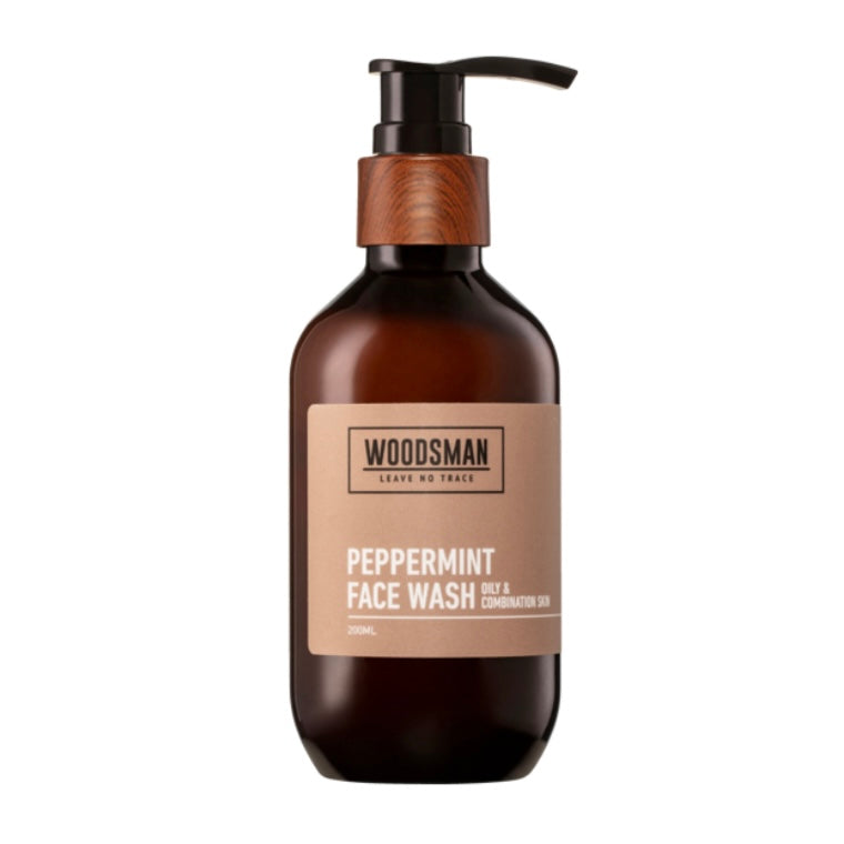 Woodsman Peppermint Face Wash - Dry & Sensitive Skin 200ml