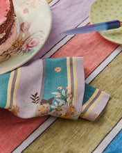 Load image into Gallery viewer, Kip &amp; Co - Set of 6 Floral Stripe Linen Napkin