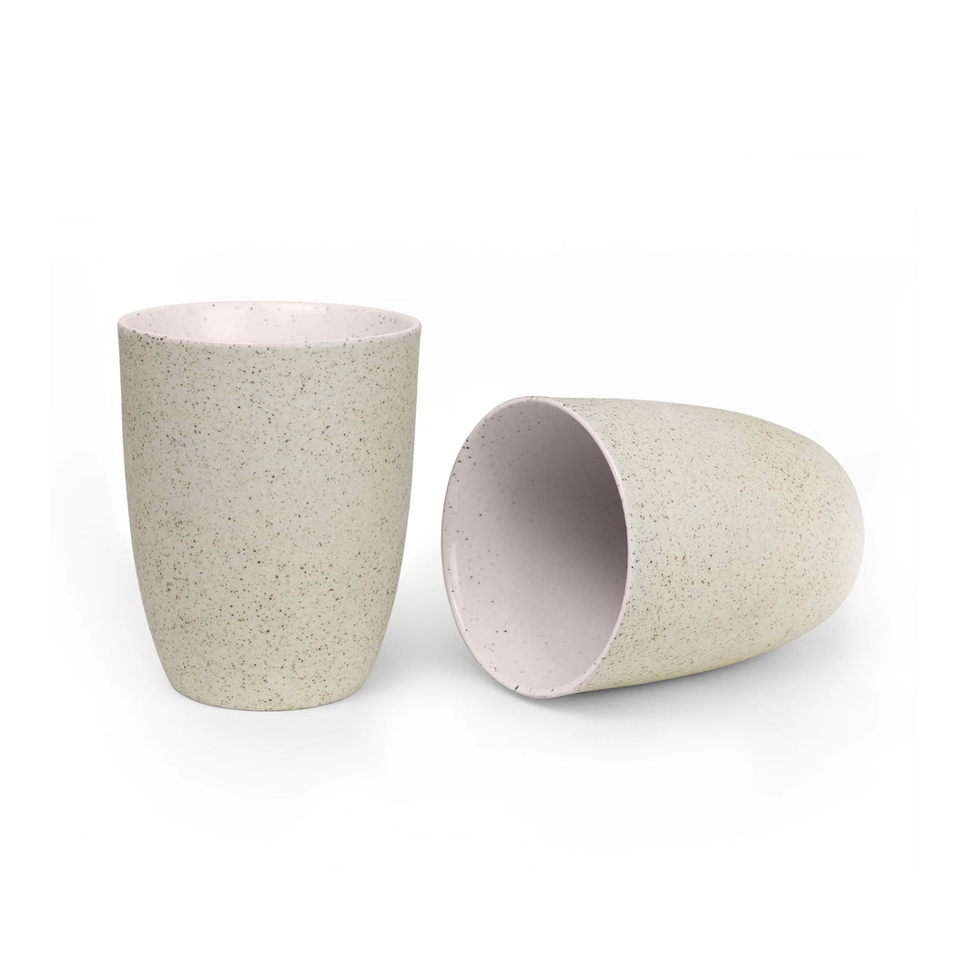 Granite Latte Cup - Pink Set of 2