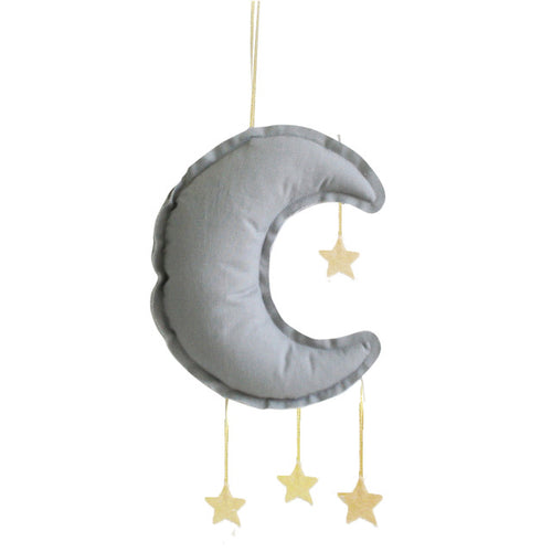 Linen Moon Mobile 27cm Grey