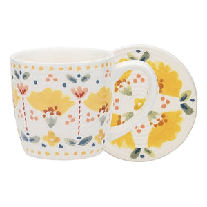 Clementine Mug & Coaster Set - Tan
