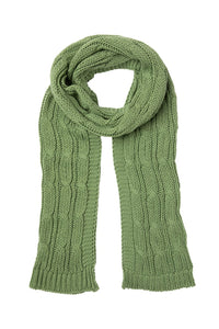 Scarf - Chunky Cable Knit Fern