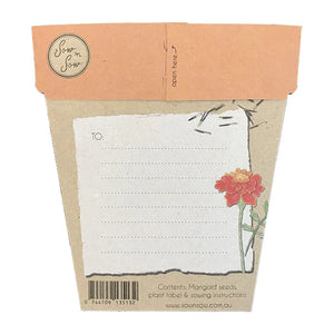 Gifts of Seeds Cards - Marigolds