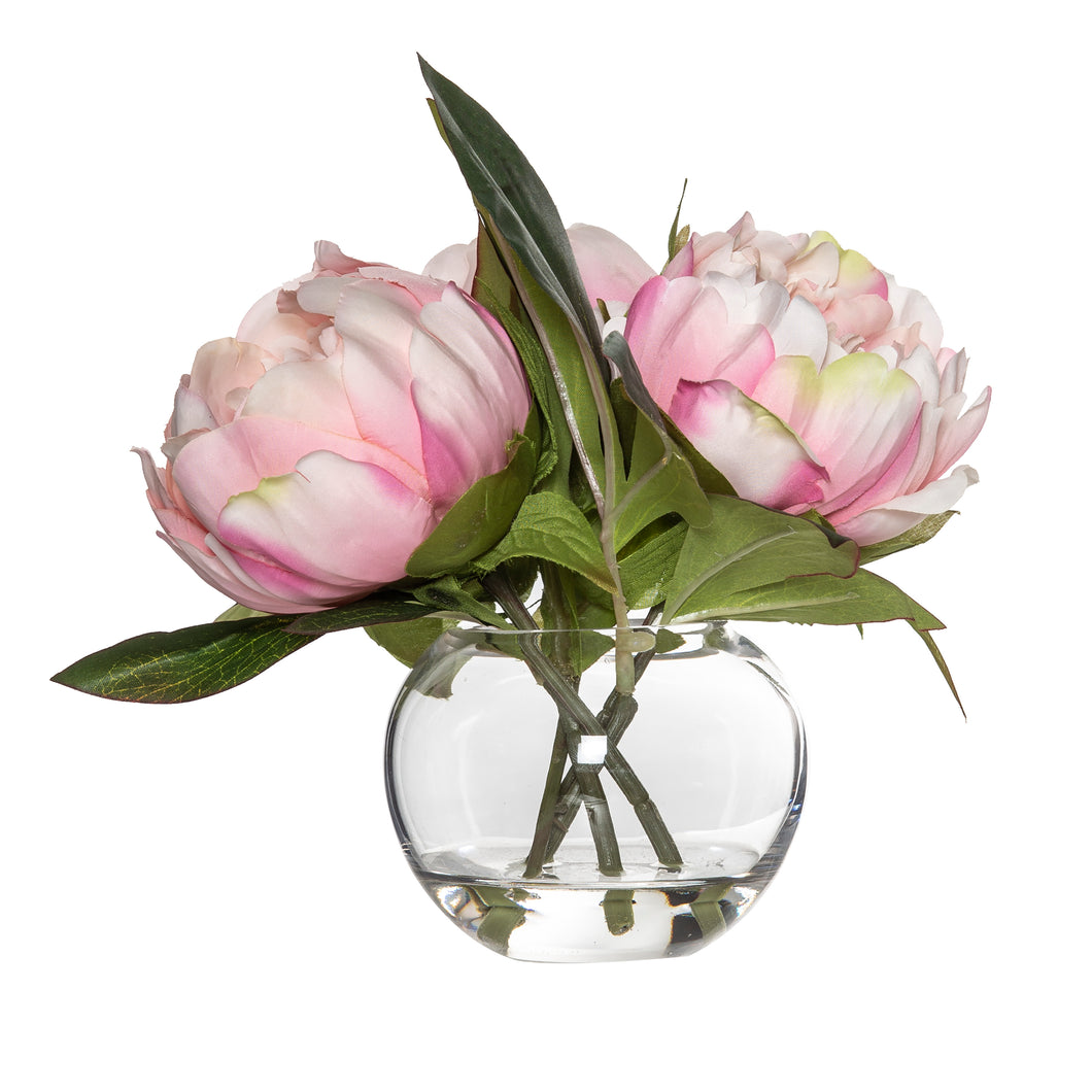 Everlasting - Peony Sphere Vase Pink