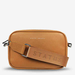 Status Anxiety - Plunder Handbag with Webb Strap Tan