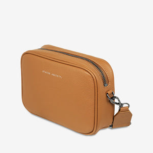 Status Anxiety - Plunder Handbag with Webb Strap Tan